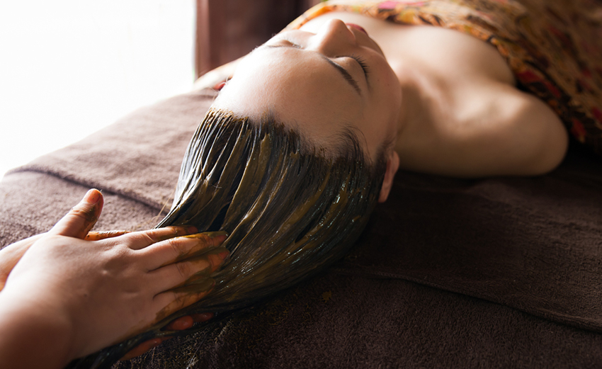 寝ヘナハーブカラー